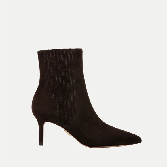 Veronica Beard Lisa Suede Mid-Heel Bootie - Picture 3 of 6